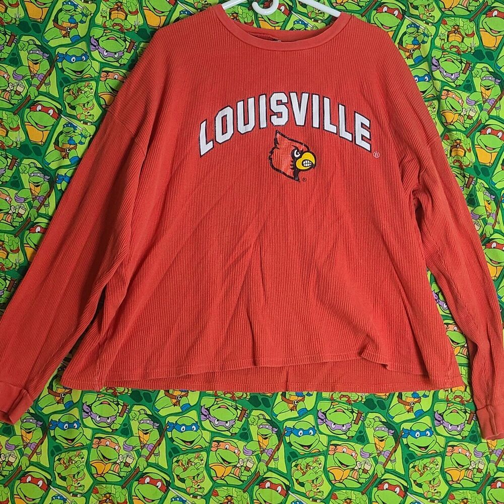 Unisex Big Ball Sports long sleeves shirt, Louisville Cardinals, honeycombed,...
